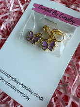 Load image into Gallery viewer, Mini Butterfly Clip On Earrings
