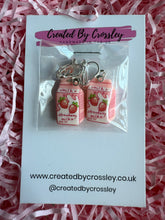 Load image into Gallery viewer, Strawberry Milk Clip On Earrings
