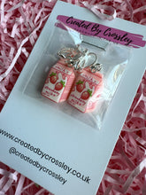 Load image into Gallery viewer, Strawberry Milk Clip On Earrings
