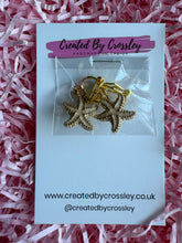 Load image into Gallery viewer, Starfish Clip On Earrings
