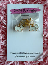 Load image into Gallery viewer, Mini White Dog Clip On Earrings
