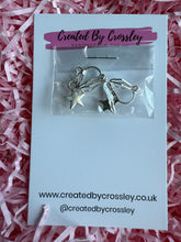 Load image into Gallery viewer, Silver Star Clip On Earrings
