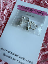 Load image into Gallery viewer, Silver Star Clip On Earrings
