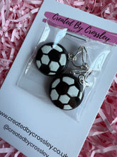 Load image into Gallery viewer, Football Clip On Earrings
