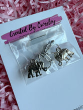 Load image into Gallery viewer, Elephant Clip On Earrings
