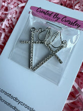 Load image into Gallery viewer, Sparkle Cross Clip On Earrings

