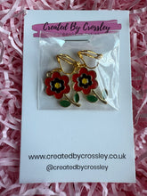 Load image into Gallery viewer, Poppy Clip On Earrings
