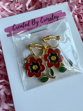 Load image into Gallery viewer, Poppy Clip On Earrings
