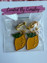 Load image into Gallery viewer, Lemon Clip On Earrings
