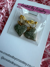 Load image into Gallery viewer, Sparkle Heart Clip On Earrings
