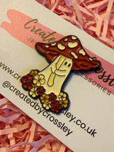 Load image into Gallery viewer, Mushroom Ghost Pin Badge
