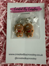 Load image into Gallery viewer, Cute Gingerbread Man Clip On Earrings
