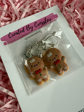 Load image into Gallery viewer, Cute Gingerbread Man Clip On Earrings
