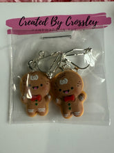 Load image into Gallery viewer, Cute Gingerbread Man Clip On Earrings
