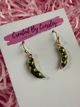 Load image into Gallery viewer, Peapod Charm Earrings
