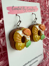 Load image into Gallery viewer, Yellow Doughnut Charm Earrings
