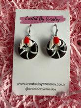 Load image into Gallery viewer, Brown Doughnut Charm Earrings

