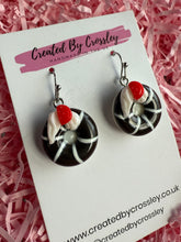 Load image into Gallery viewer, Brown Doughnut Charm Earrings
