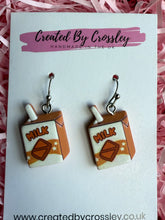 Load image into Gallery viewer, Chocolate Milk Charm Earrings
