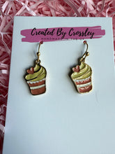 Load image into Gallery viewer, Swirly Cupcake Charm Earrings

