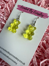 Load image into Gallery viewer, Yellow Gummy Bear Charm Earrings
