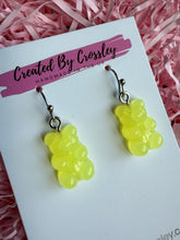 Load image into Gallery viewer, Yellow Gummy Bear Charm Earrings
