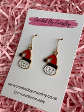 Load image into Gallery viewer, Christmas Cat Charm Earrings
