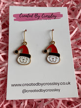 Load image into Gallery viewer, Christmas Cat Charm Earrings
