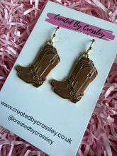 Load image into Gallery viewer, Cowboy Boot Charm Earrings
