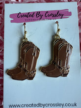 Load image into Gallery viewer, Cowboy Boot Charm Earrings
