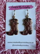Load image into Gallery viewer, Cowboy Boot Charm Earrings
