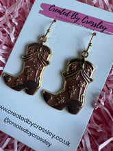 Load image into Gallery viewer, Cowboy Boot Charm Earrings
