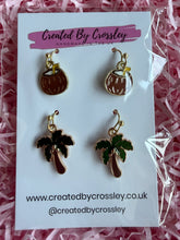 Load image into Gallery viewer, Coconut Tree Earring Duo

