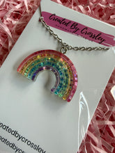 Load image into Gallery viewer, Glitter Rainbow Charm Necklace
