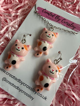 Load image into Gallery viewer, Pink Cat Jewellery Set
