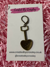 Load image into Gallery viewer, Love Shovel Charm Stitch Marker

