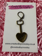 Load image into Gallery viewer, Love Shovel Charm Stitch Marker
