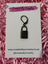 Load image into Gallery viewer, Love Lock Charm Stitch Marker
