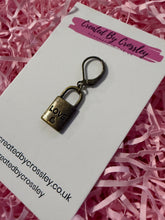 Load image into Gallery viewer, Love Lock Charm Stitch Marker
