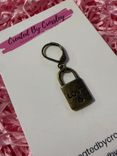 Load image into Gallery viewer, Love Lock Charm Stitch Marker
