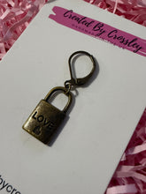 Load image into Gallery viewer, Love Lock Charm Stitch Marker
