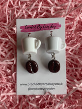 Load image into Gallery viewer, Coffee Charm Earrings
