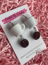 Load image into Gallery viewer, Coffee Charm Earrings
