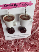 Load image into Gallery viewer, Coffee Charm Earrings

