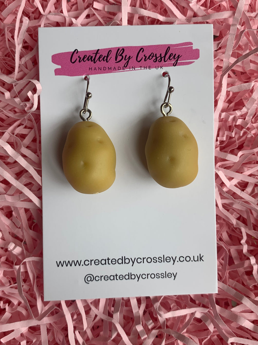 Potato Charm Earrings