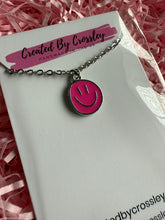 Load image into Gallery viewer, Happy Face Charm Necklace
