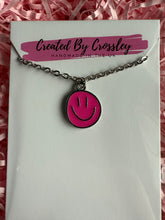 Load image into Gallery viewer, Happy Face Charm Necklace
