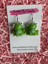 Load image into Gallery viewer, Frog Charm Earrings
