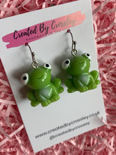 Load image into Gallery viewer, Frog Charm Earrings
