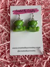Load image into Gallery viewer, Frog Charm Earrings
